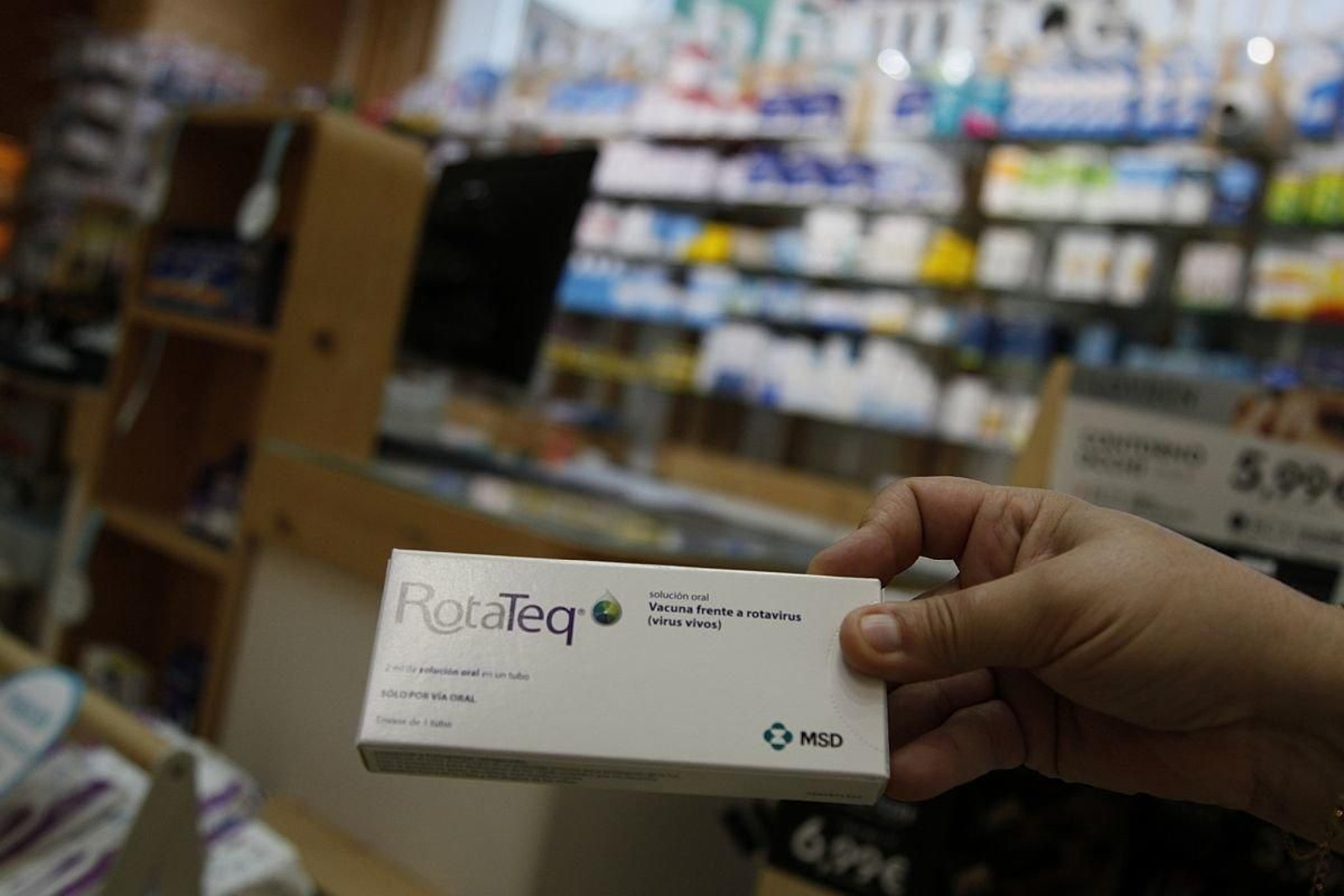 Caja de la vacuna con falta de stock en Ourense.