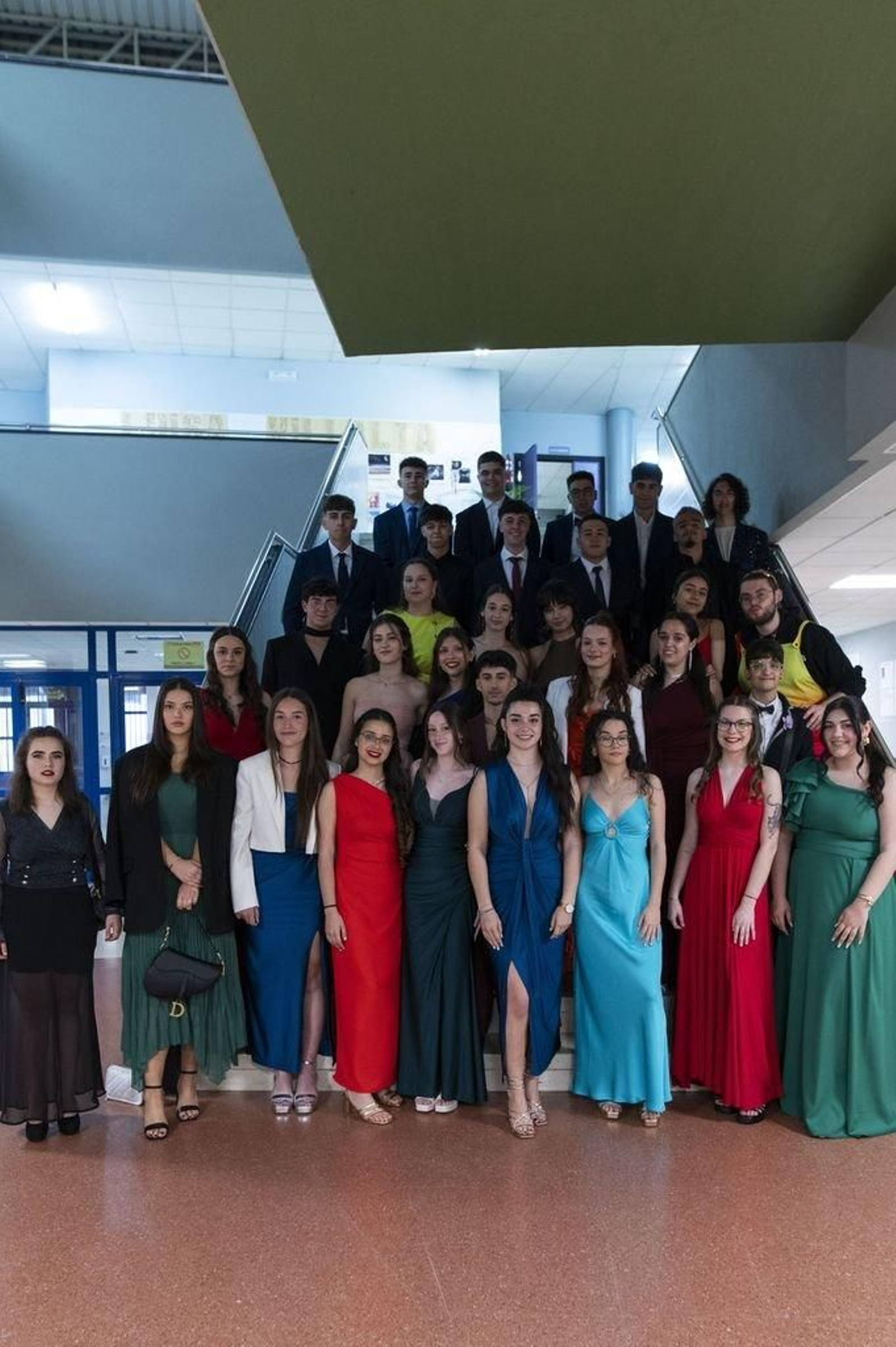 Foto grupal de la Graduación en el IES Julio Prieto Nespereira