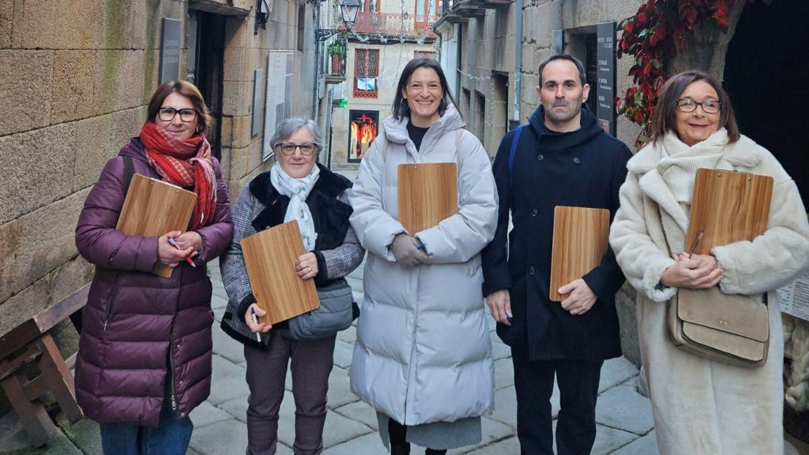 Xurado do Concurso de Escaparates de Allariz 2025.