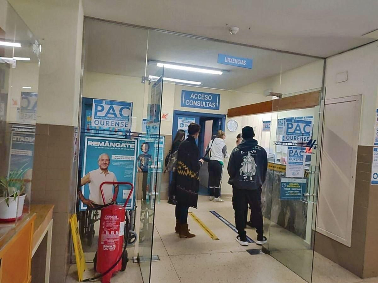 Interior de un Punto de Atención Continuada (PAC) en Ourense.