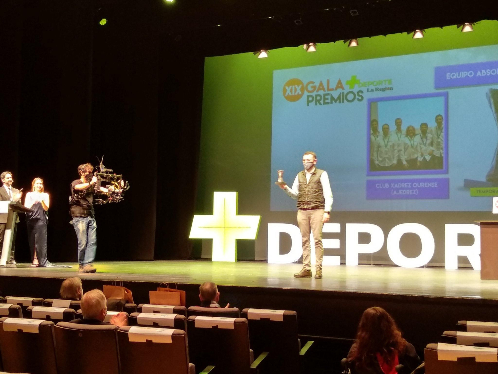 Elías González, presidente del Xadrez Ourense.