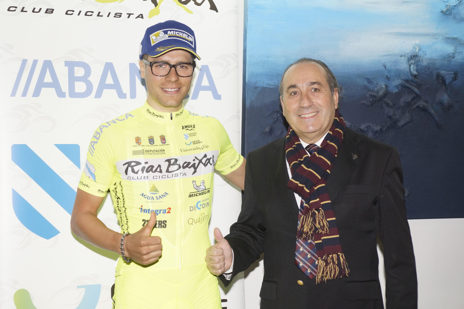 Francesc Zurita y José Luis Chamorro, en la presentación del corredor.
