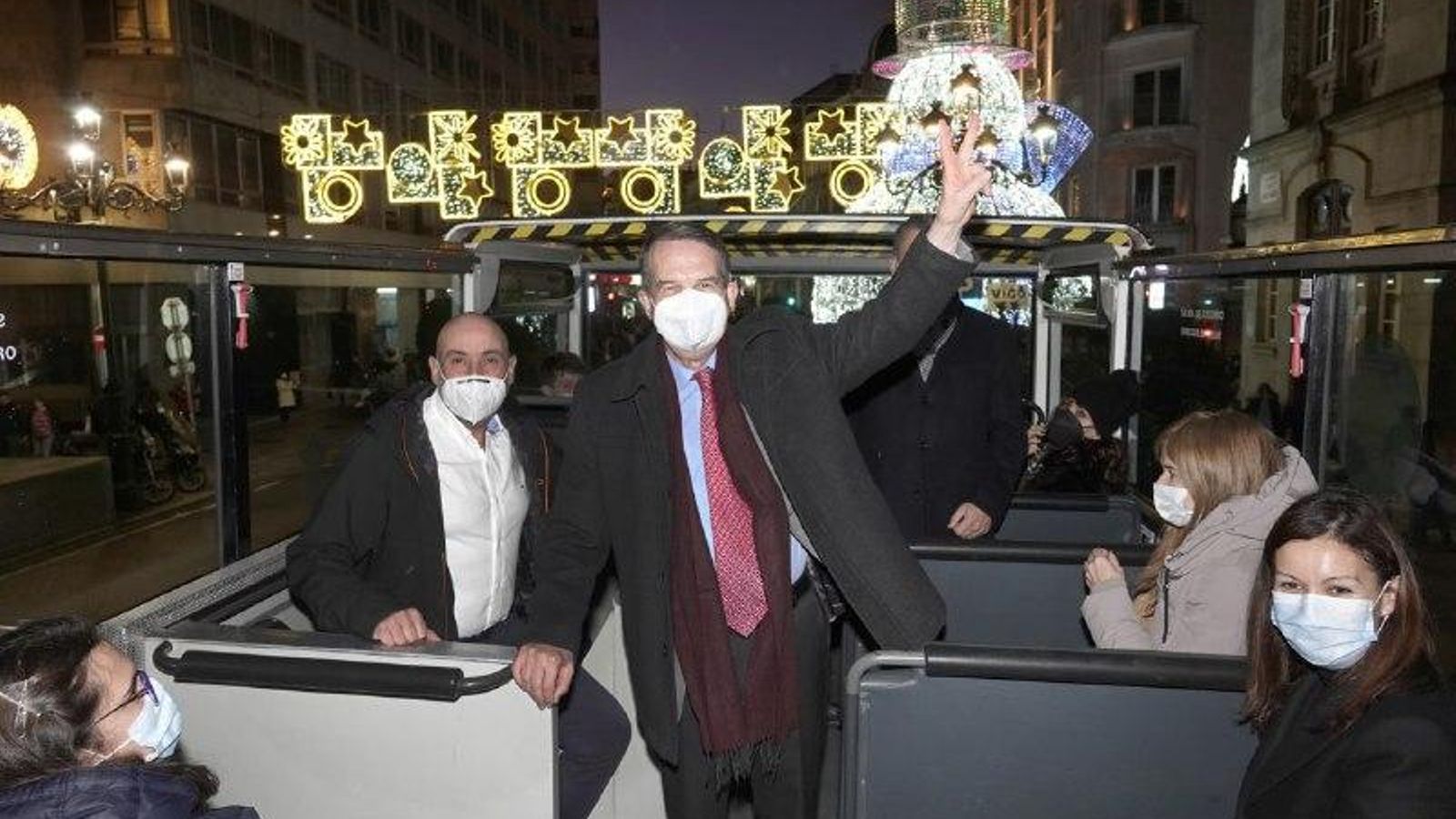 Abel Caballero en la Navidad de Vigo.