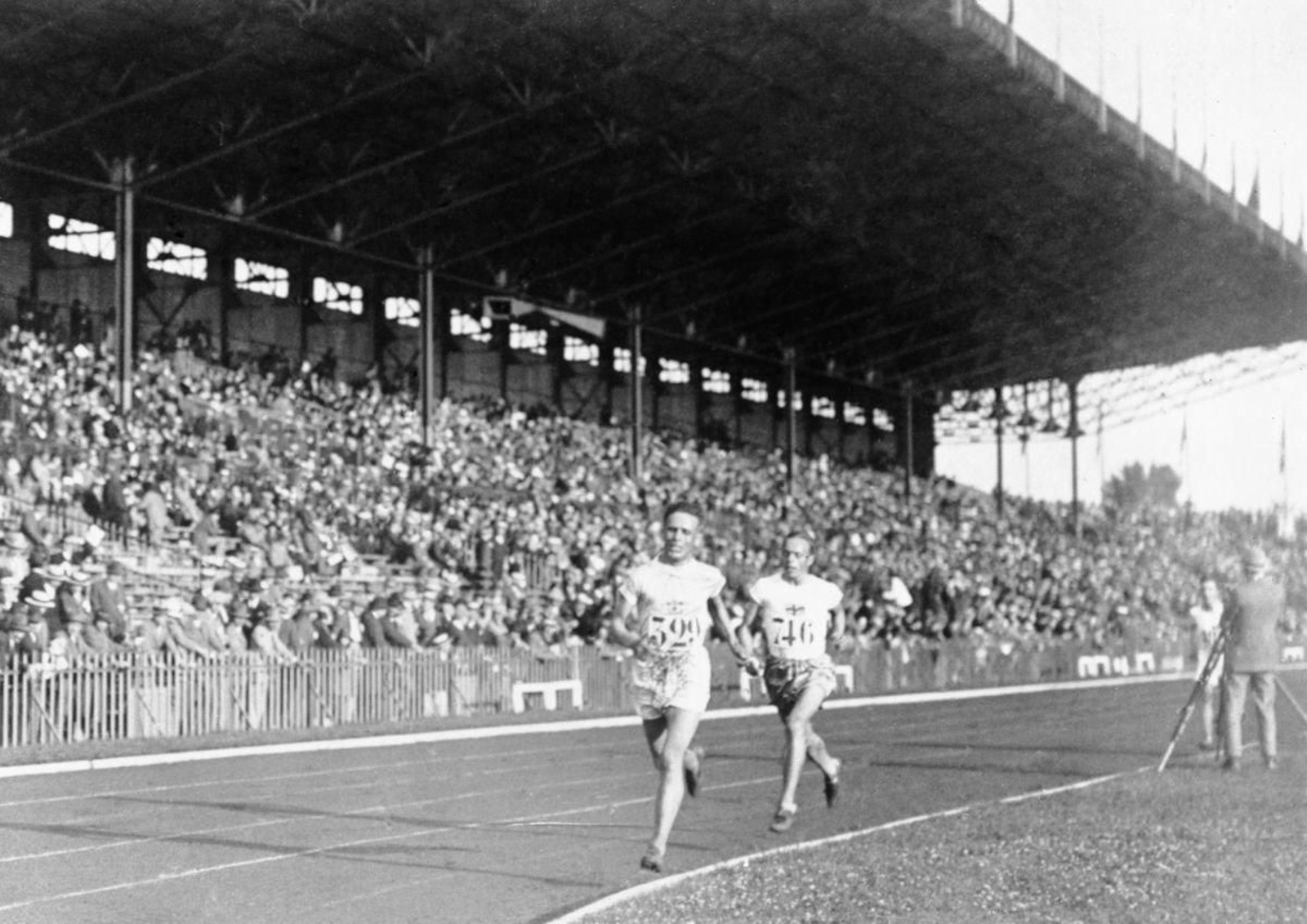 Una de las pruebas desarrolladas en el Stade Olympique de los Juegos de París 1924.
