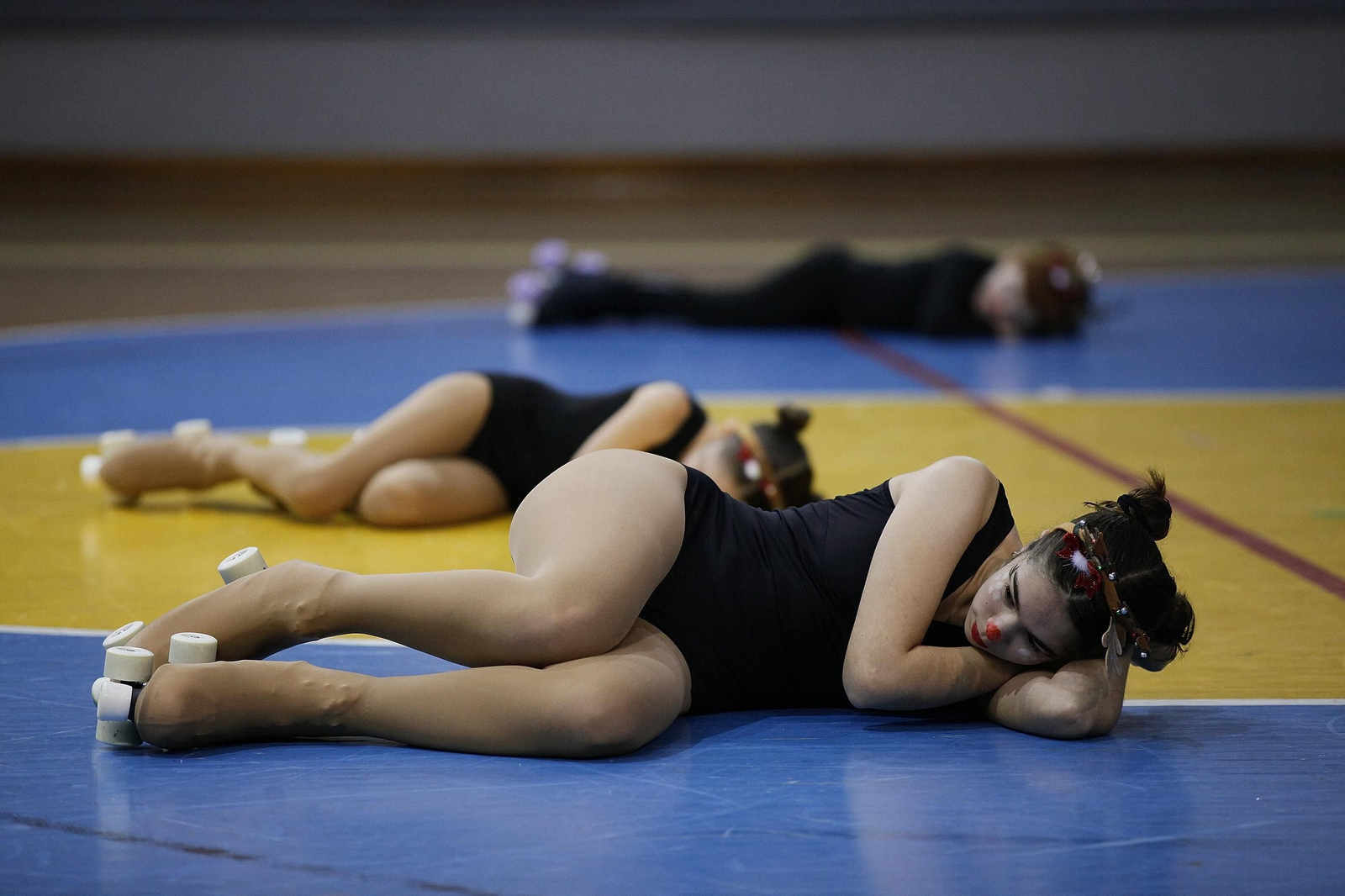 Galería | El patinaje ourensano celebra la Navidad por adelantado