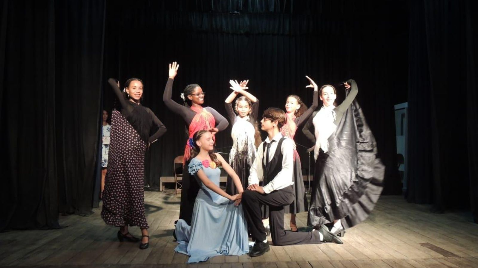 Una de los bailes ejecutados