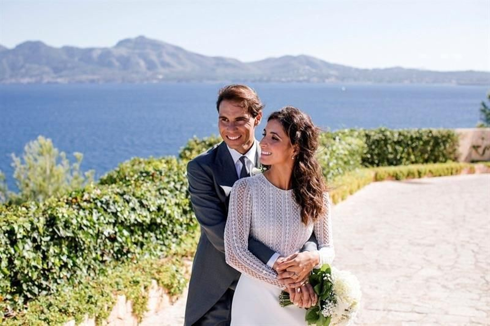 Fotografía facilitada por la Fundación Rafa Nadal del tenista Rafa Nadal y Mery Perelló, en sa Fortalesa