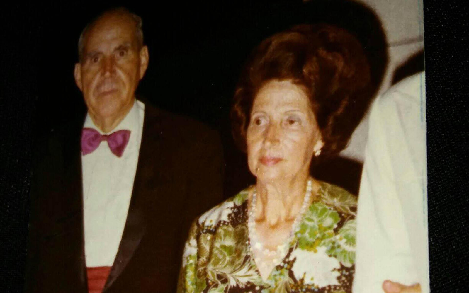 Jesusa y Emilio en la boda de su hija María