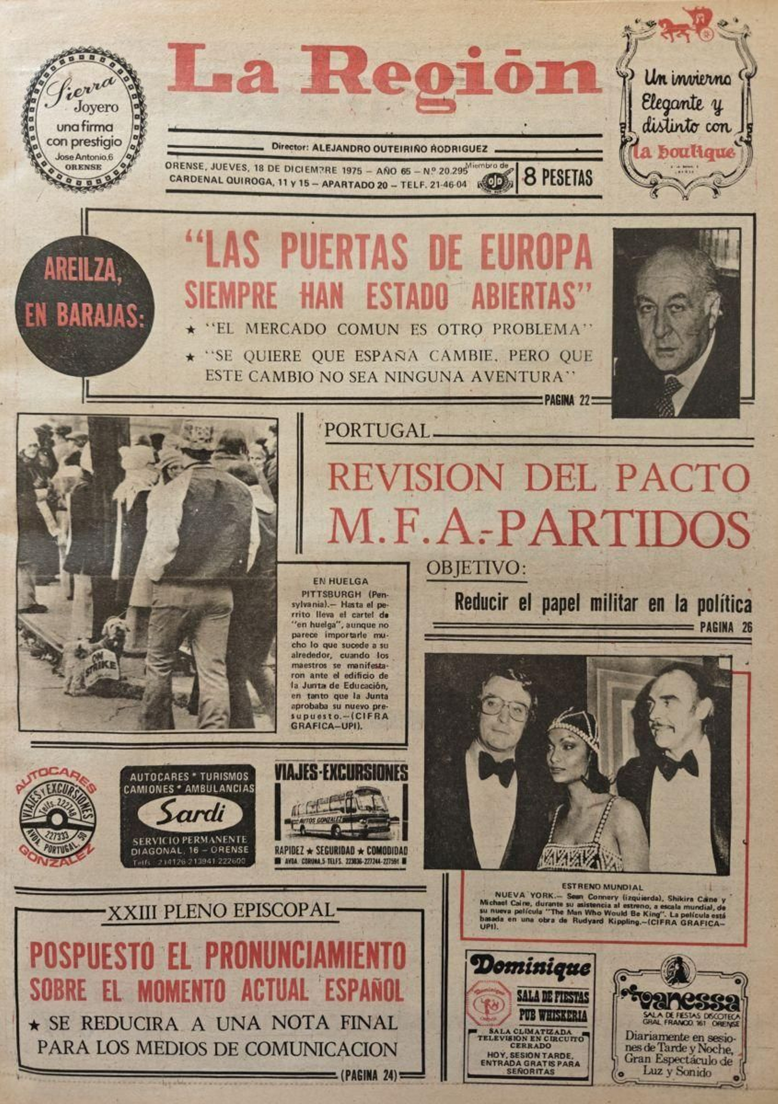 La apertura del 18 de diciembre de 1975