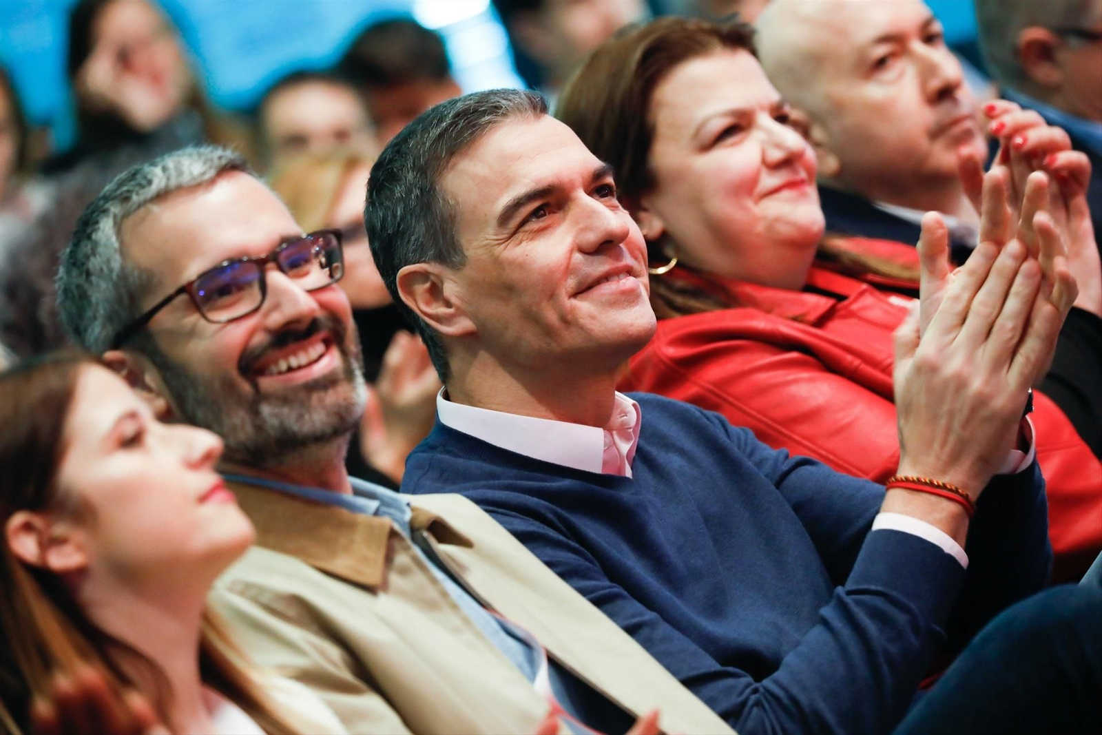 Sánchez clausura el XVII Congreso Regional del PSRM-PSOE en Cartagena (Murcia)