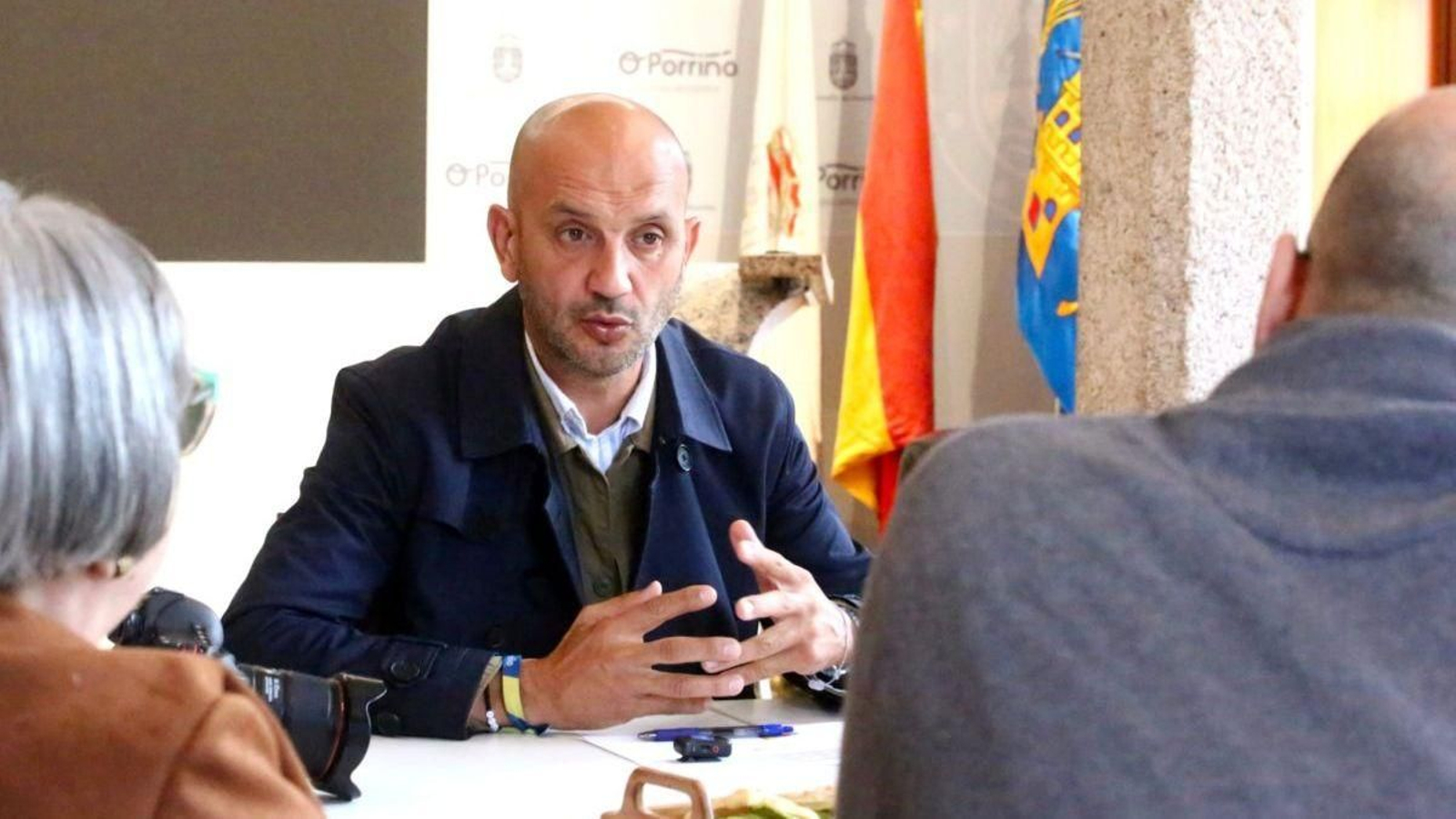 El alcalde, Alejandro Lorenzo, compartió ayer un desayuno informativo con la prensa.