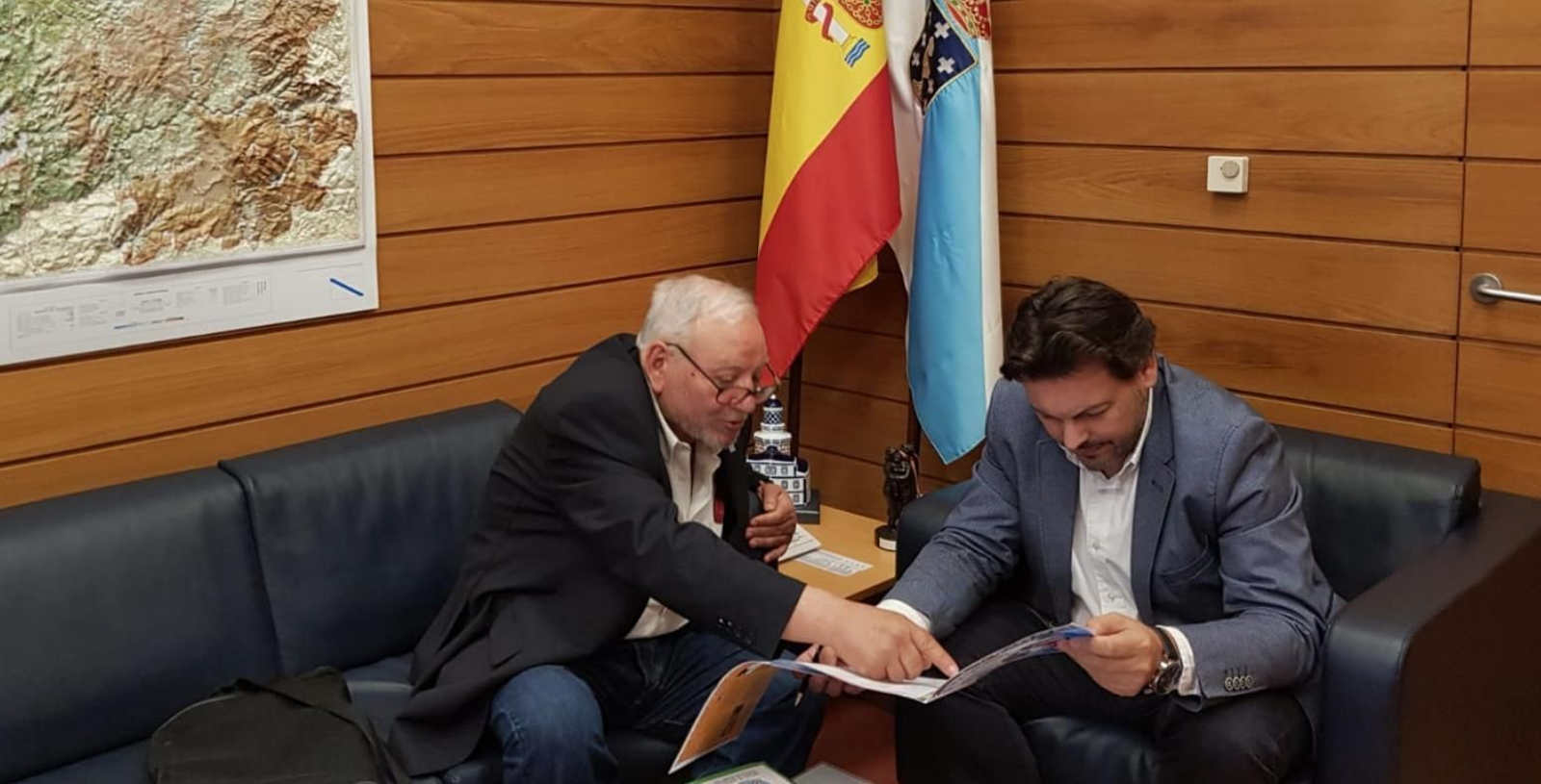 Miranda agradeció a Xosé Antonio Vilaboa, la labor que realiza a favor de la cultura gallega en el País Vasco.