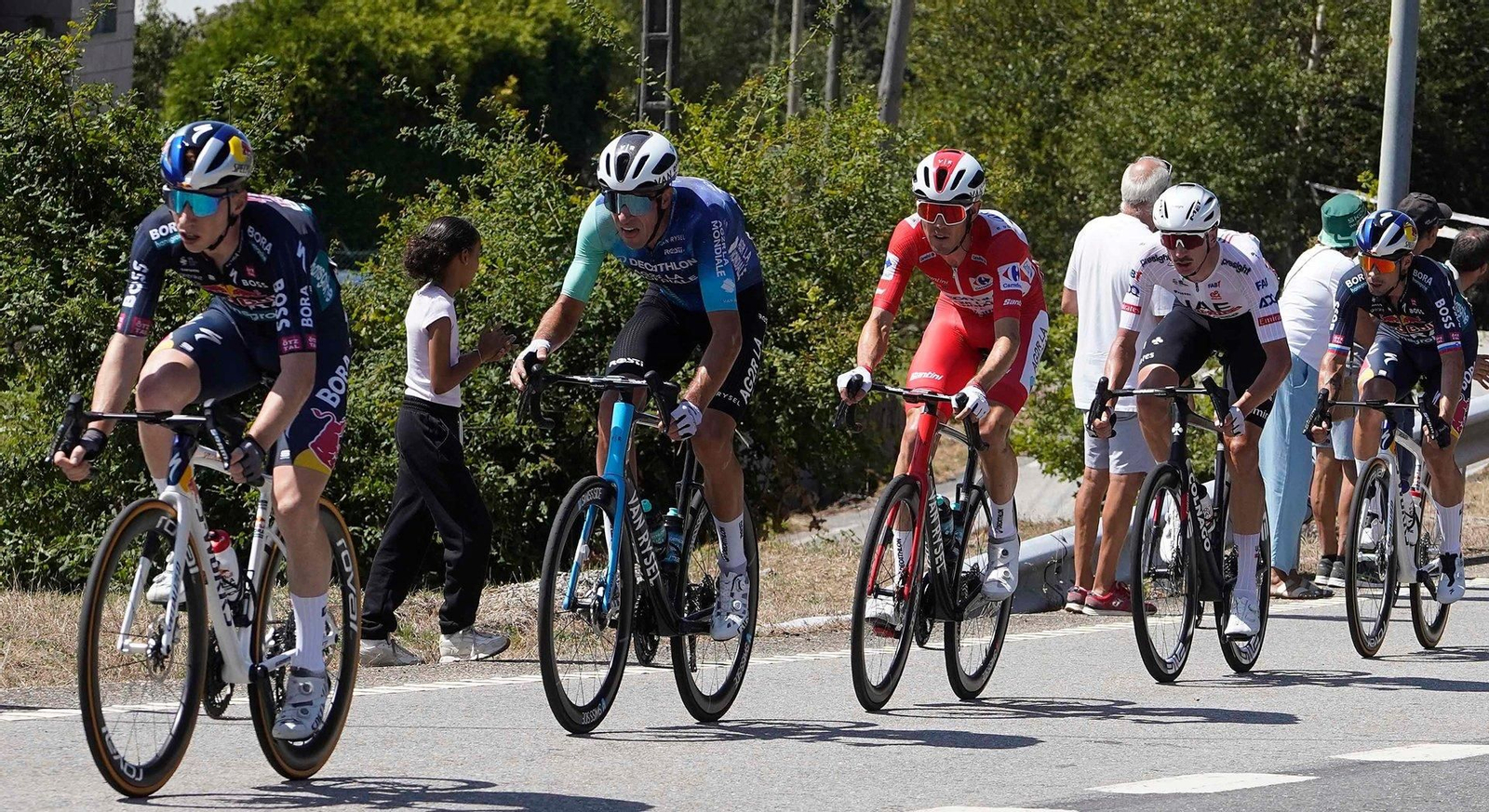 Participantes en la décima etapa de La Vuelta a España.