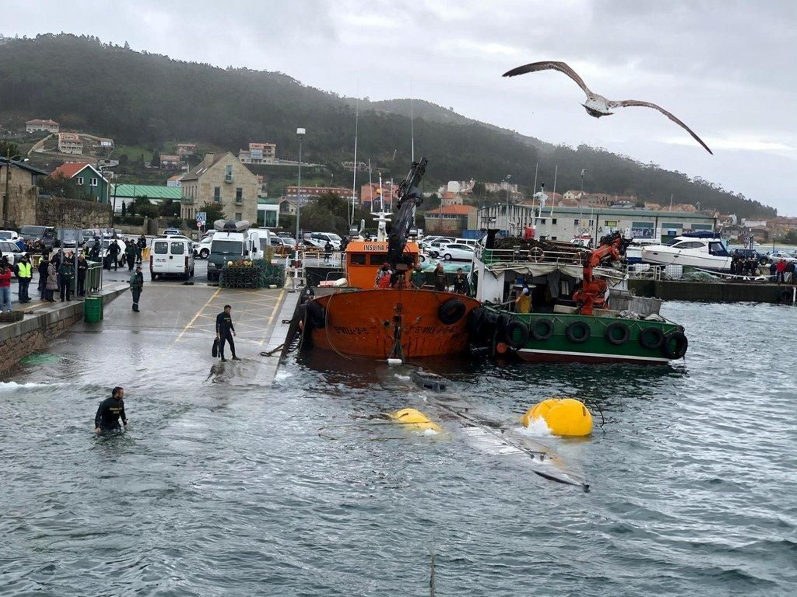 El narcosubmarino en la Ría de Aldán 9
