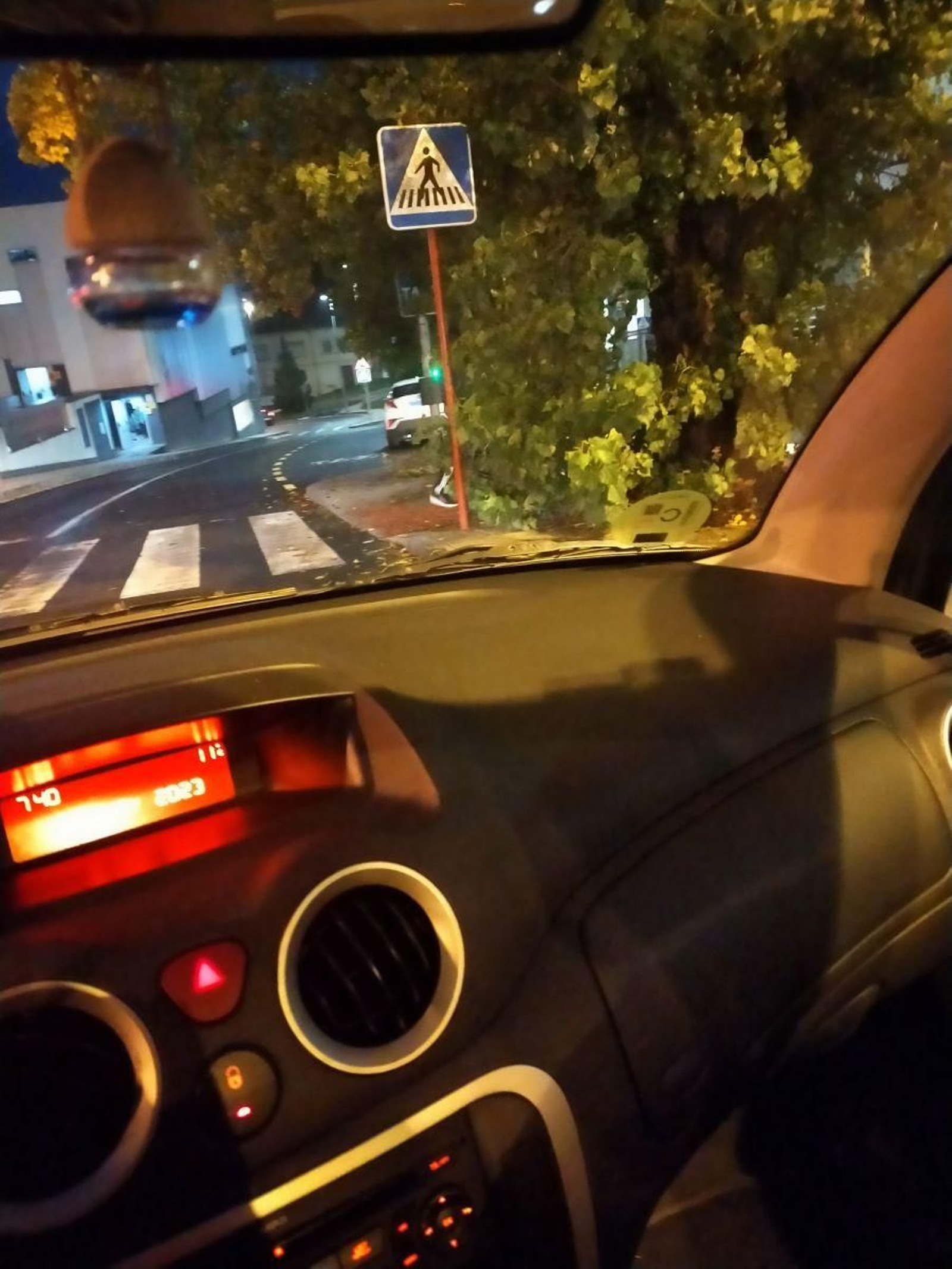 Paso con mala visibilidad