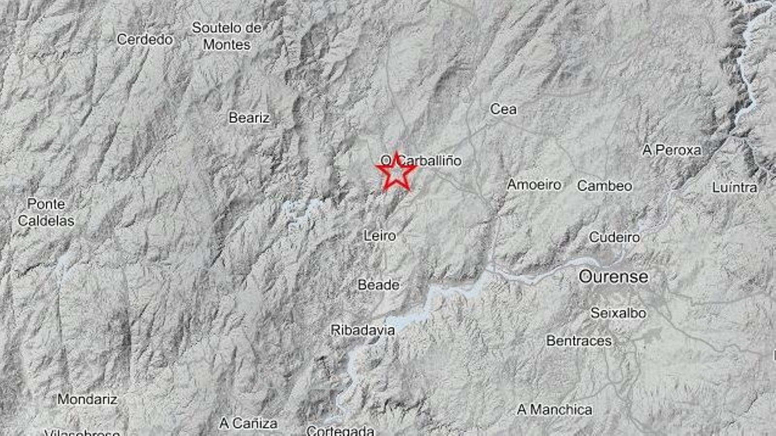 Terremoto registrado en O Carballiño.