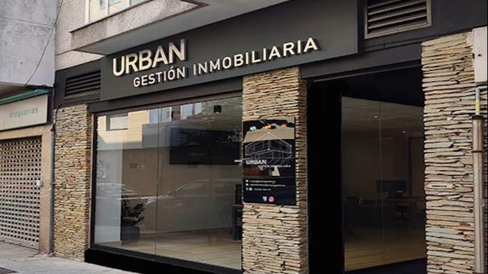 Fachada de URBAN Gestión Inmobiliaria en Baiona.