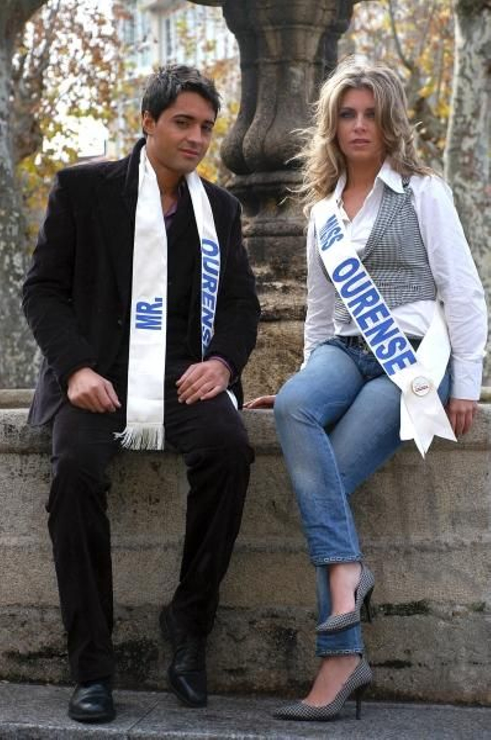 Los guapos representantes ourensanos. (Foto: Marcos Atrio)