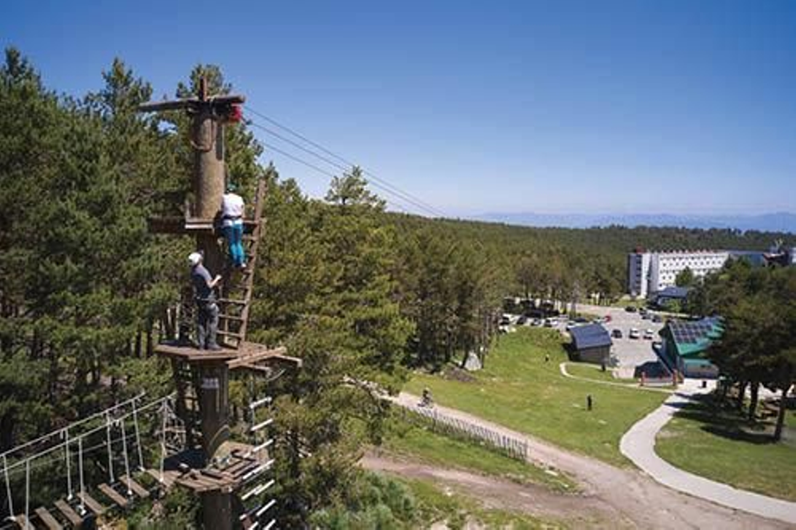 La tirolina gigante, de las actividades más atractivas.