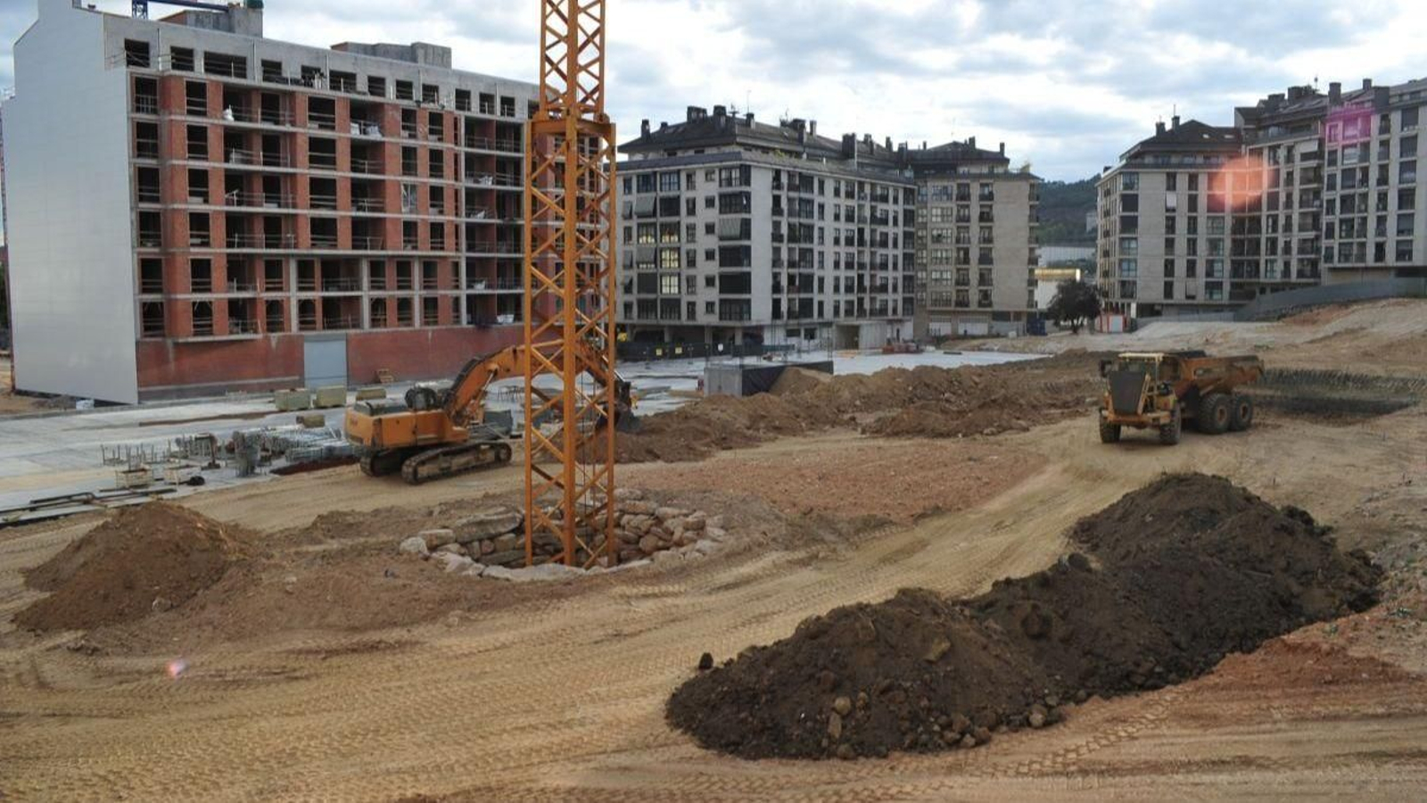Estado de las obras en el parque Coto de Canedo.