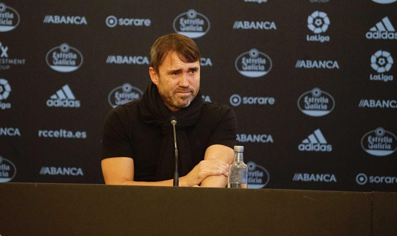 Eduardo Coudet se despidió el pasado miércoles en una rueda de prensa tras dos años en el Celta.