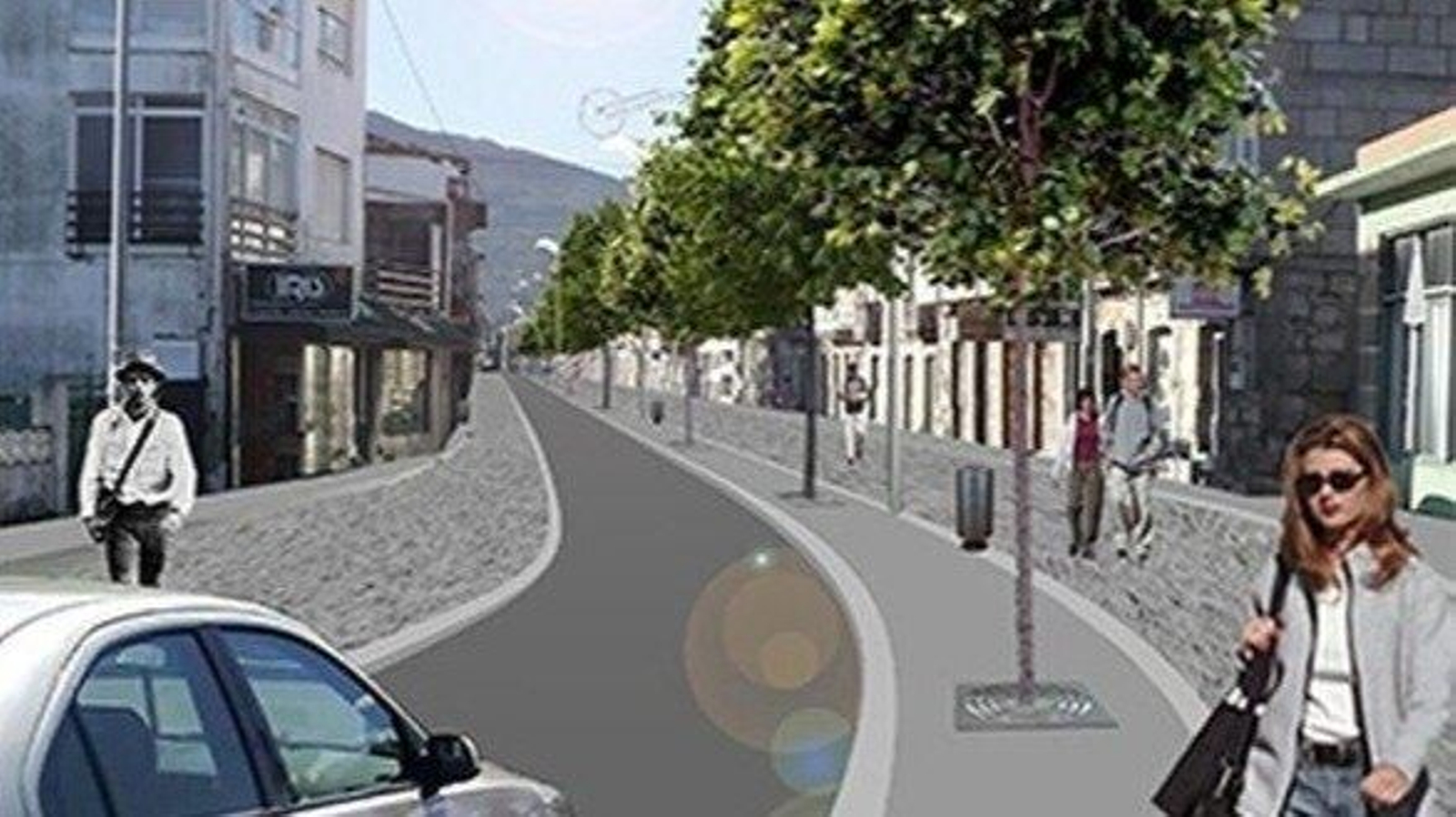 Infografía que muestra el futuro aspecto de Sabarís.