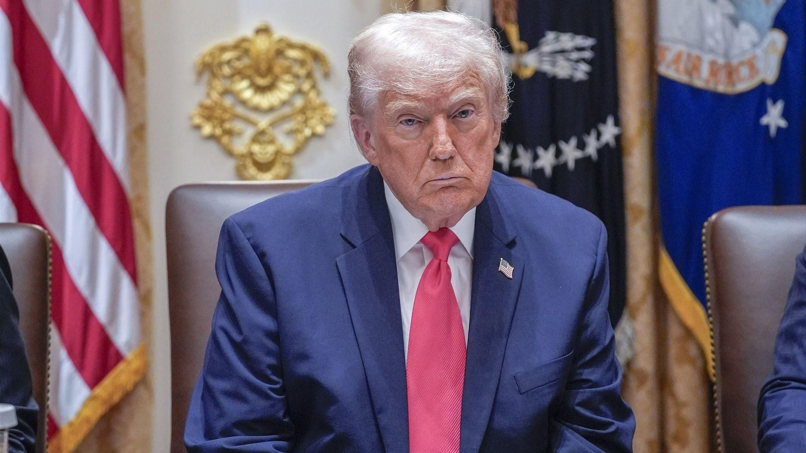El presidente de Estados Unidos, Donald Trump, durante una rueda de prensa en la Casa Blanca.