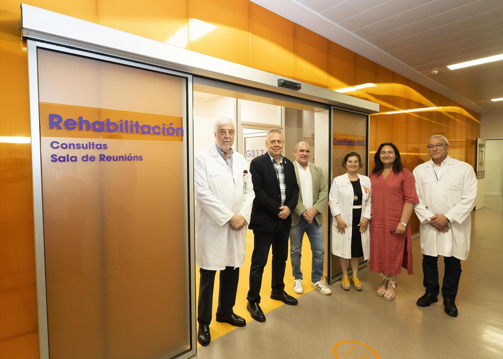 Andrés Íñiguez, Antonio Caamaño, Alfredo Silva, Marisol Bravo, Ana Ortiz y Javier Puente.