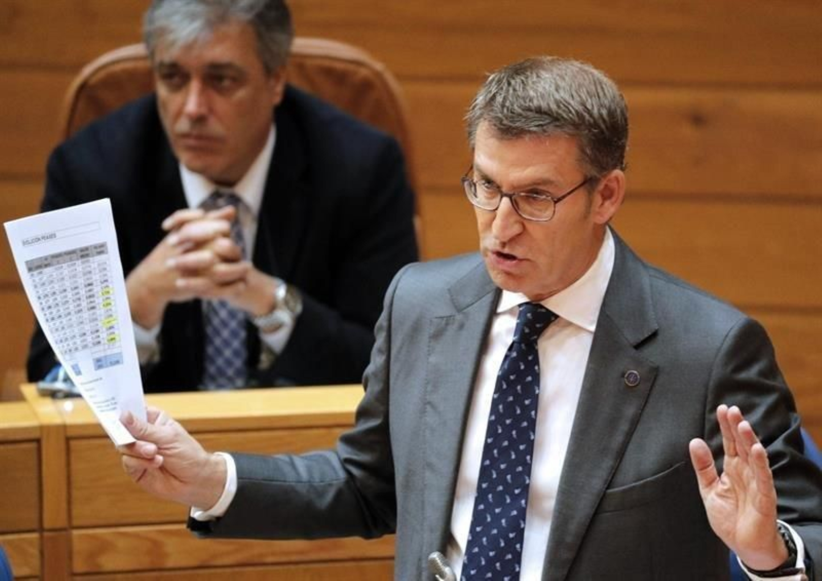 El presidente de la Xunta, Alberto Núñez Feijóo