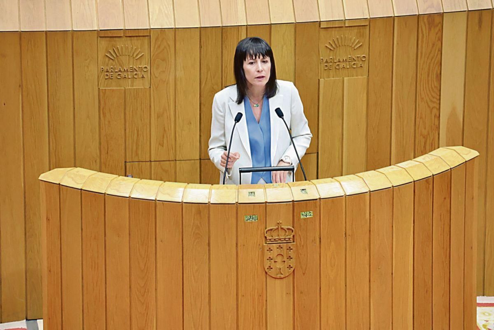 Ana Pontón, durante su intervención.