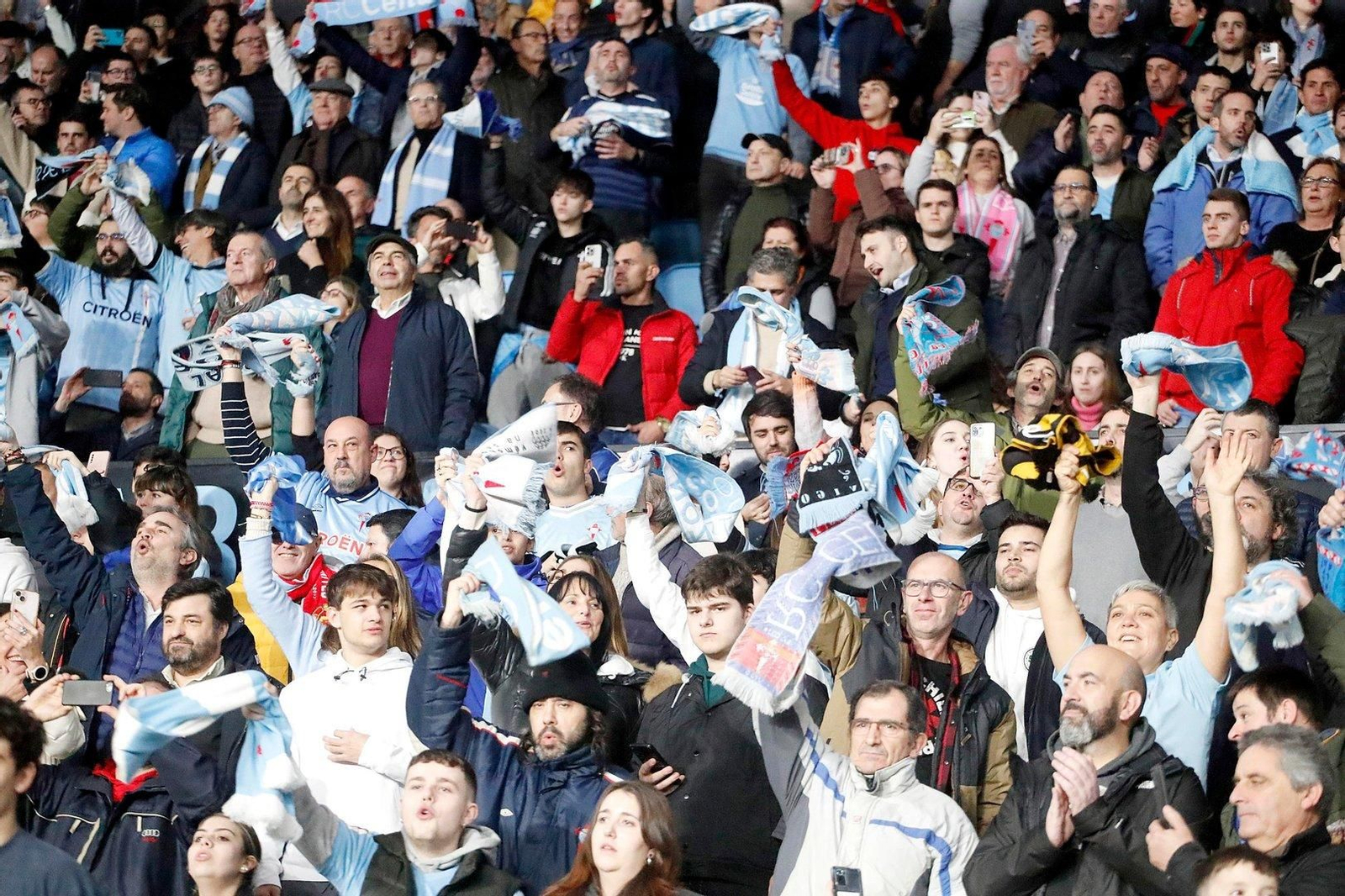 La afición del Celta.