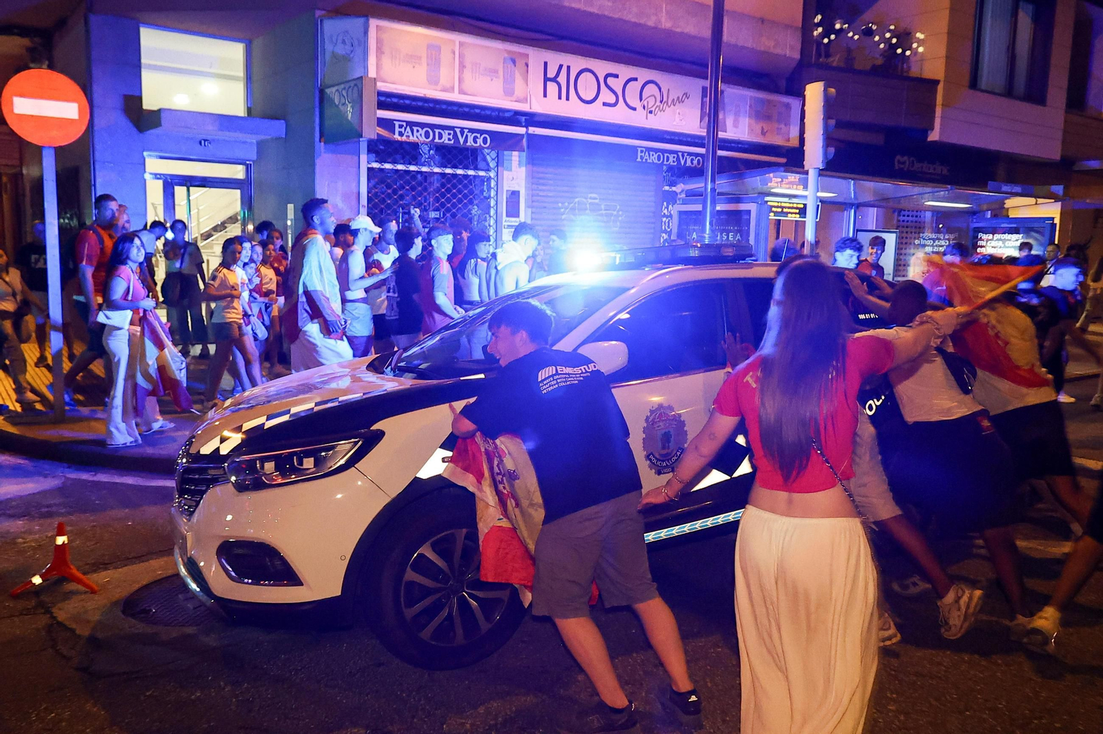 Galería | Vigo celebra la victoria de España en el Mundial 2026