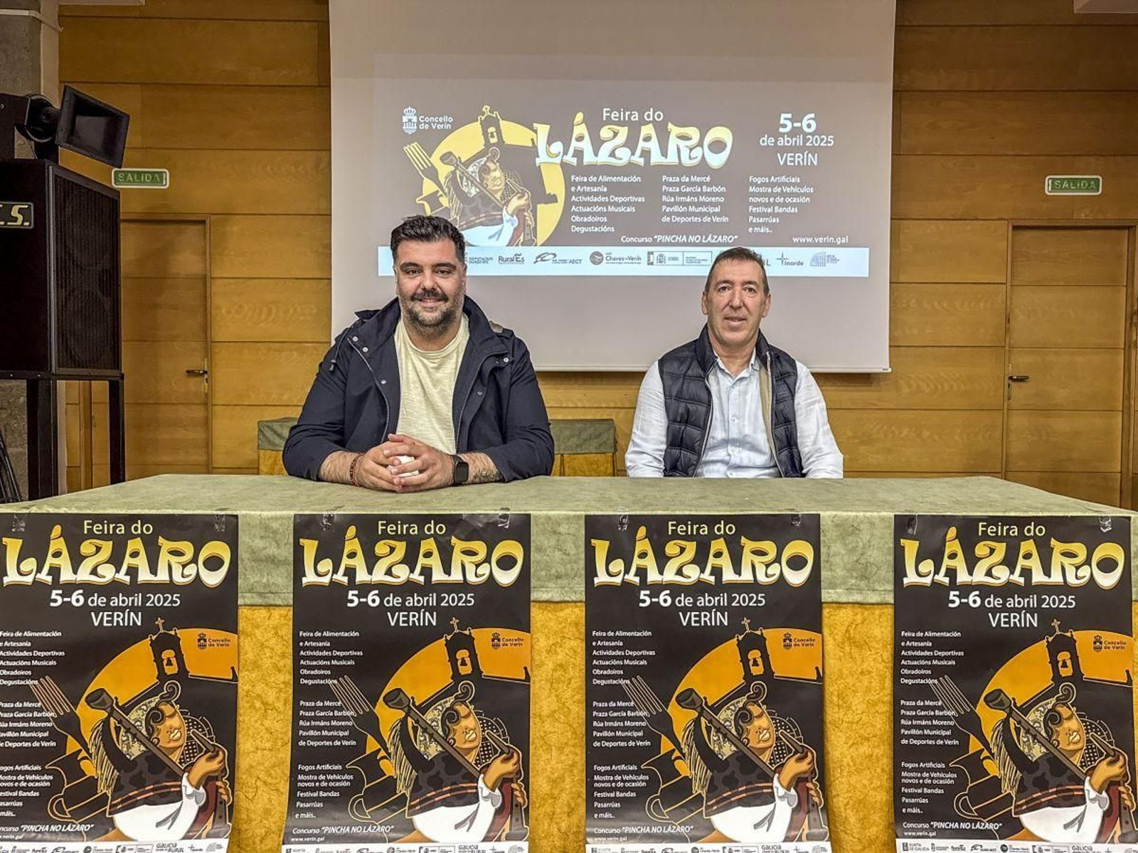 Diego Lourenzo y Manuel Lorenzo durante la presentación del Lázaro.
