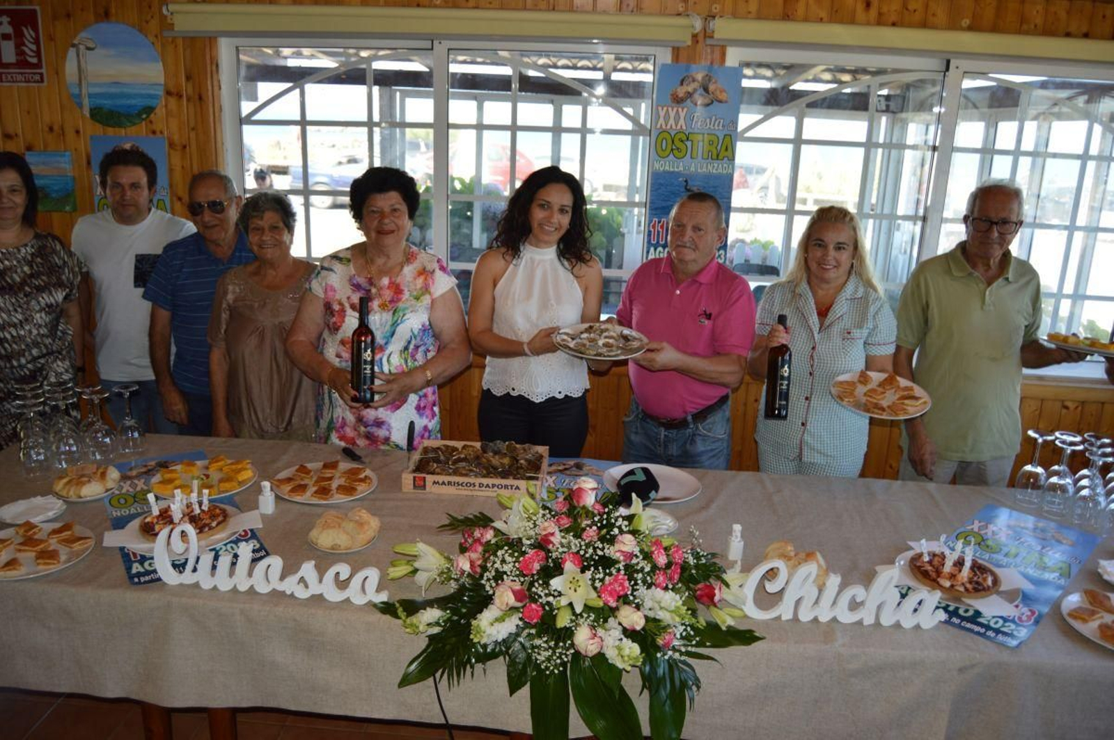 Presentación de la fiesta de la ostra de Noalla, que se celebrará este próximo fin de semana.
