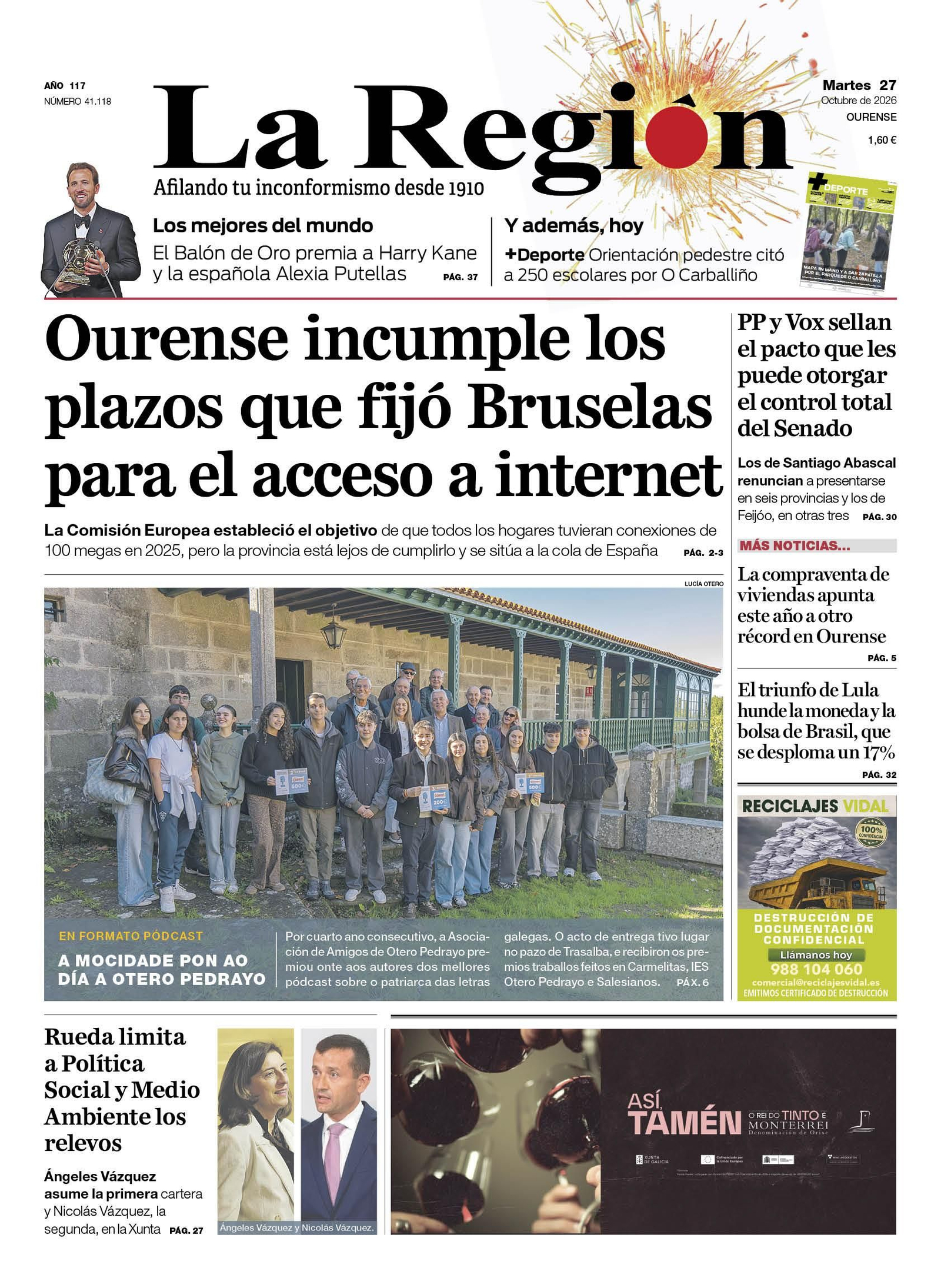 La portada de hoy