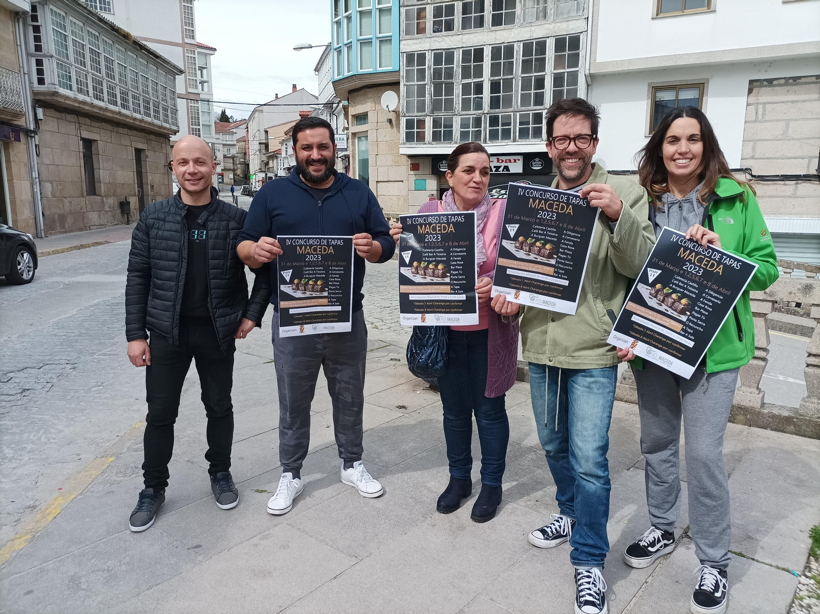 Toño Carballo, Jesús Suárez, Carmen Búa, Roberto Freire y María Pereira. (P.P.)