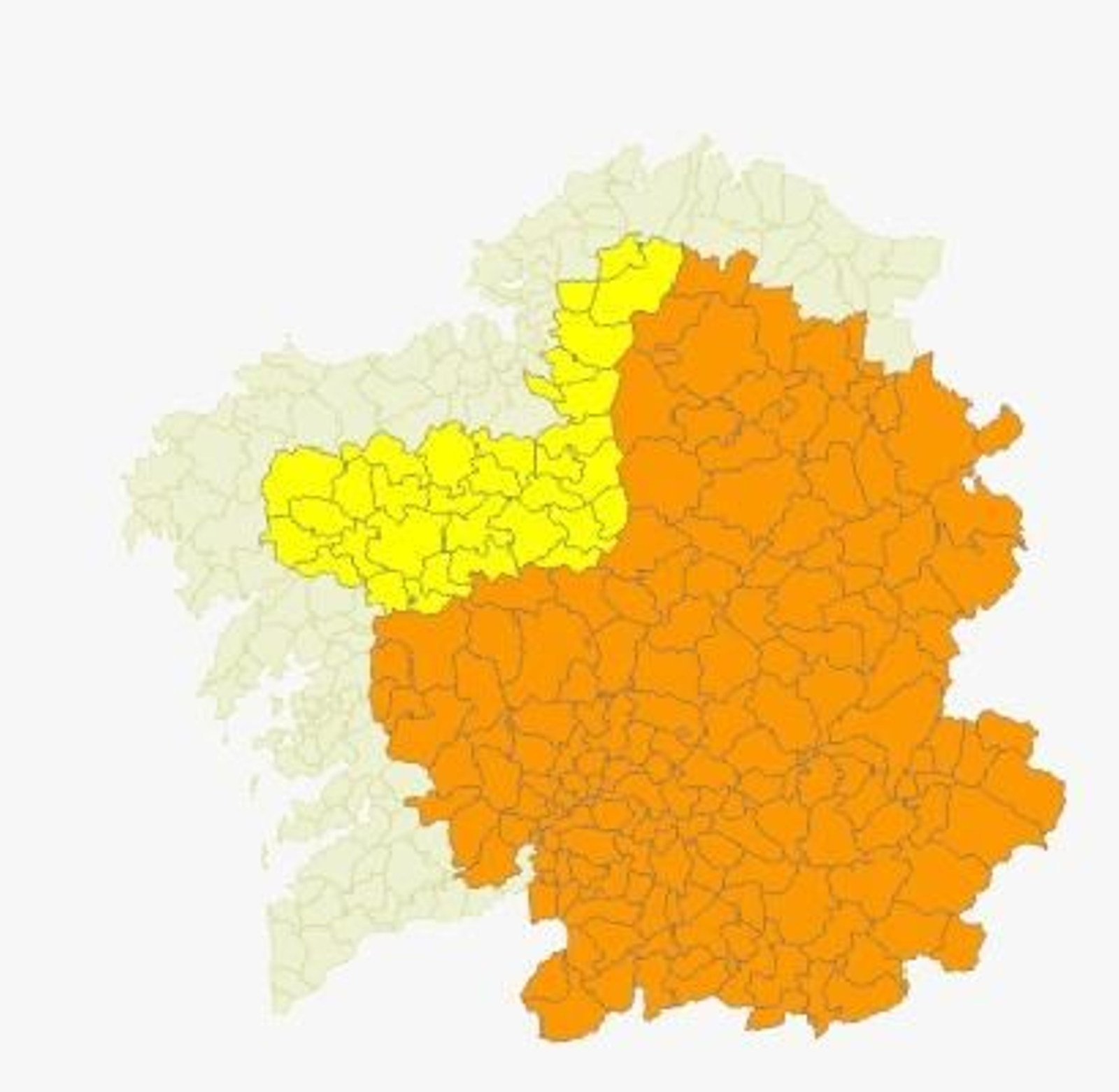 Alertas en Galicia por nieve