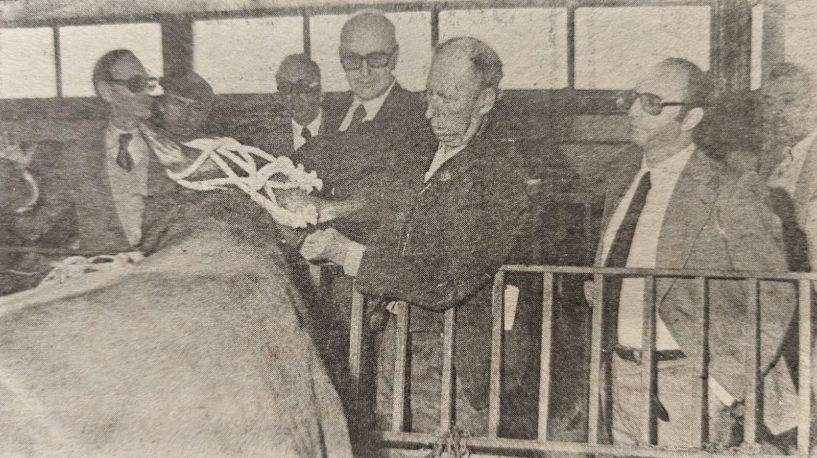 Entrega de ganado en la explotación de Valverde.