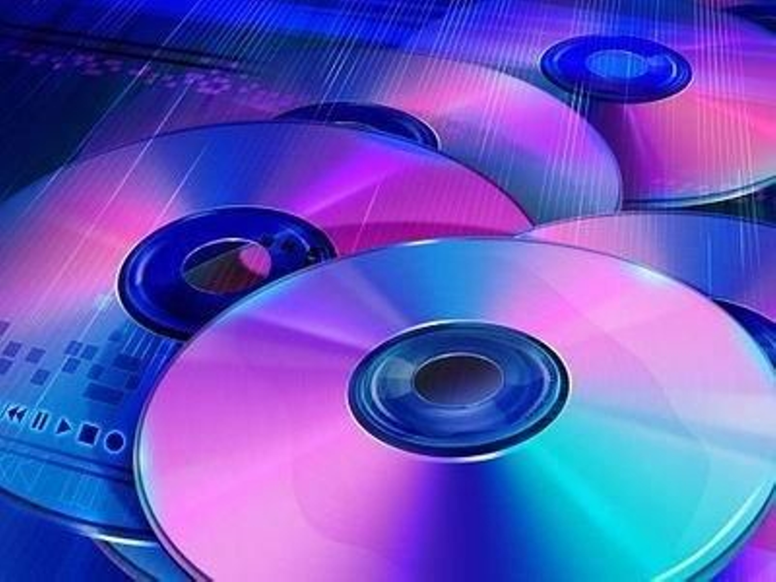 DVDs y CDs.