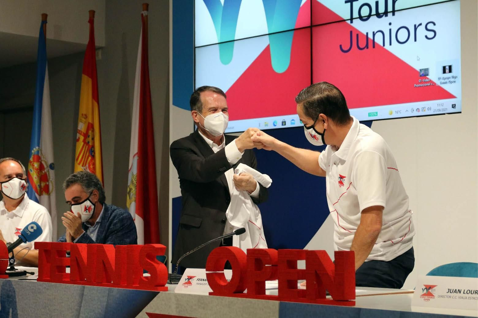 Abel Caballero, alcalde de Vigo, asistió a la presentación del torneo.
