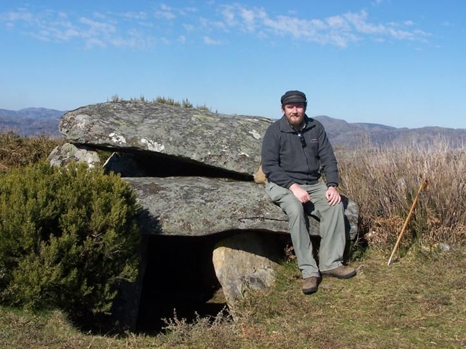 O autor na Casiña da Moura