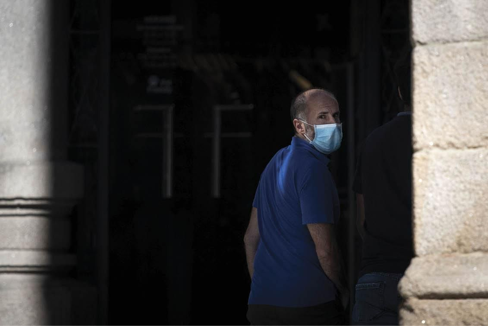 El alcalde de Ourense, Gonzalo Pérez Jácome, en la Praza Maior.