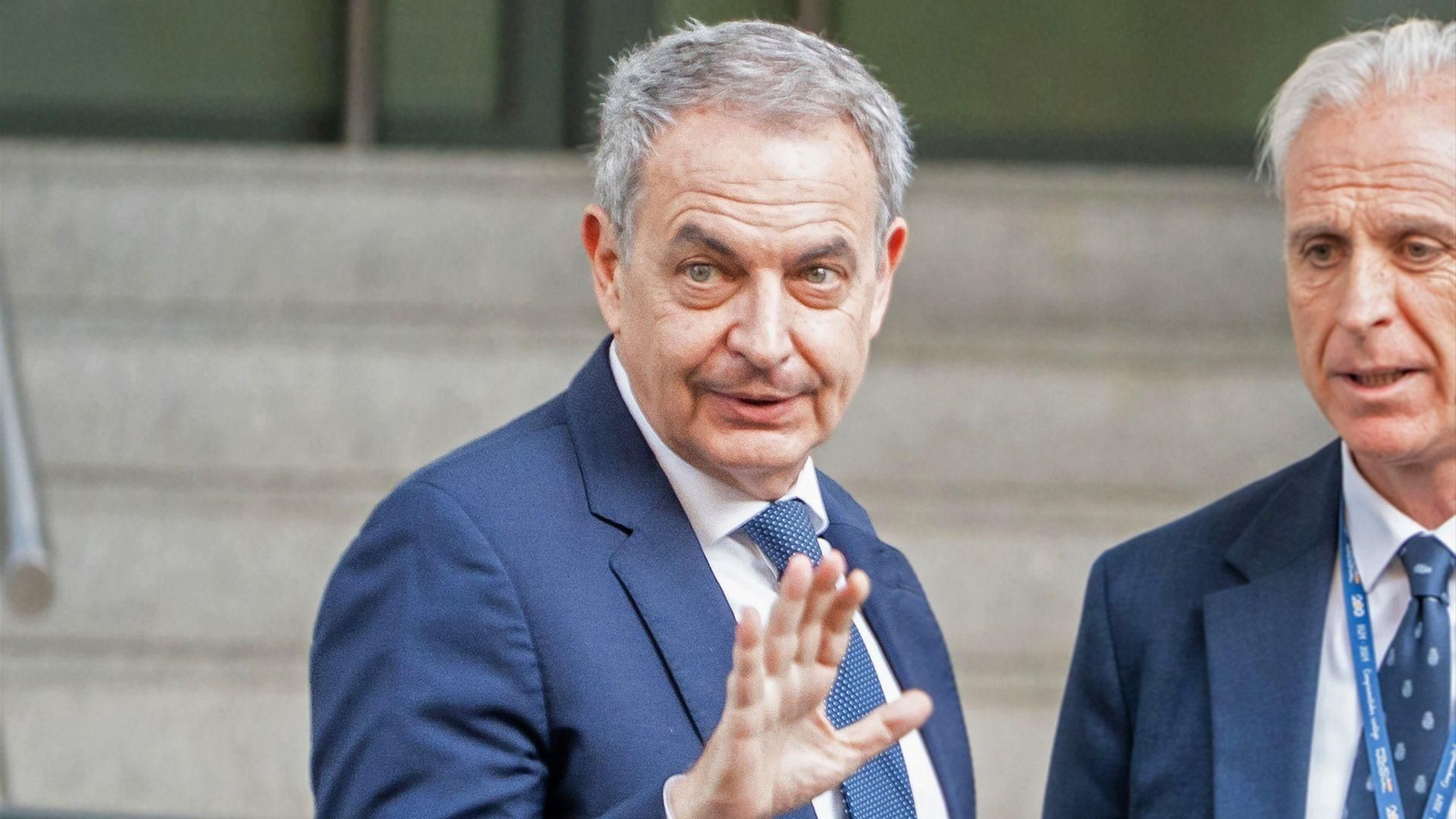 El expresidente del Gobierno José Luis Rodríguez Zapatero a su llegada a la Audiencia Nacional en una imagen de archivo.