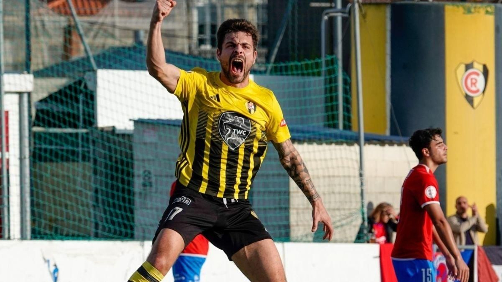 Cristian anotó el gol del empate del conjunto boucense ayer.