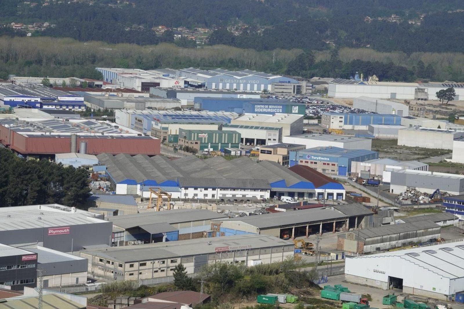 Porriño, en la imagen A Granxa, es uno de los municipios con más empresas en el área de Vigo.