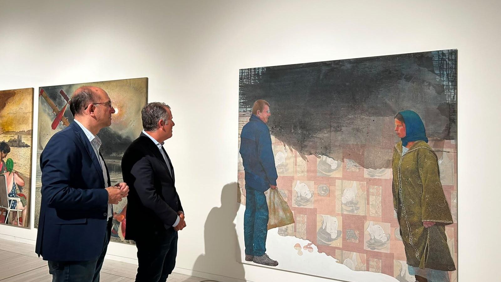 Uno de los cuadros de la exposición.