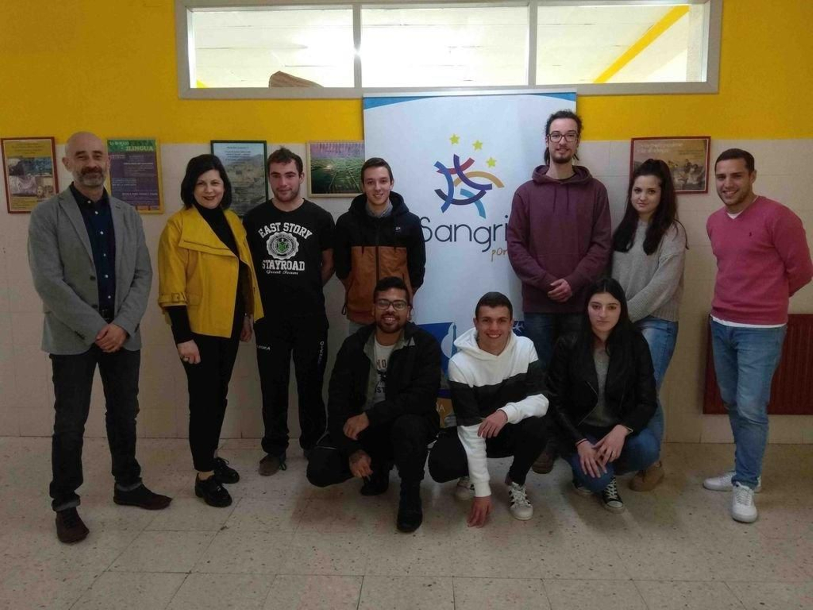 Alumnos de FP que participan en el programa del Sangriña.