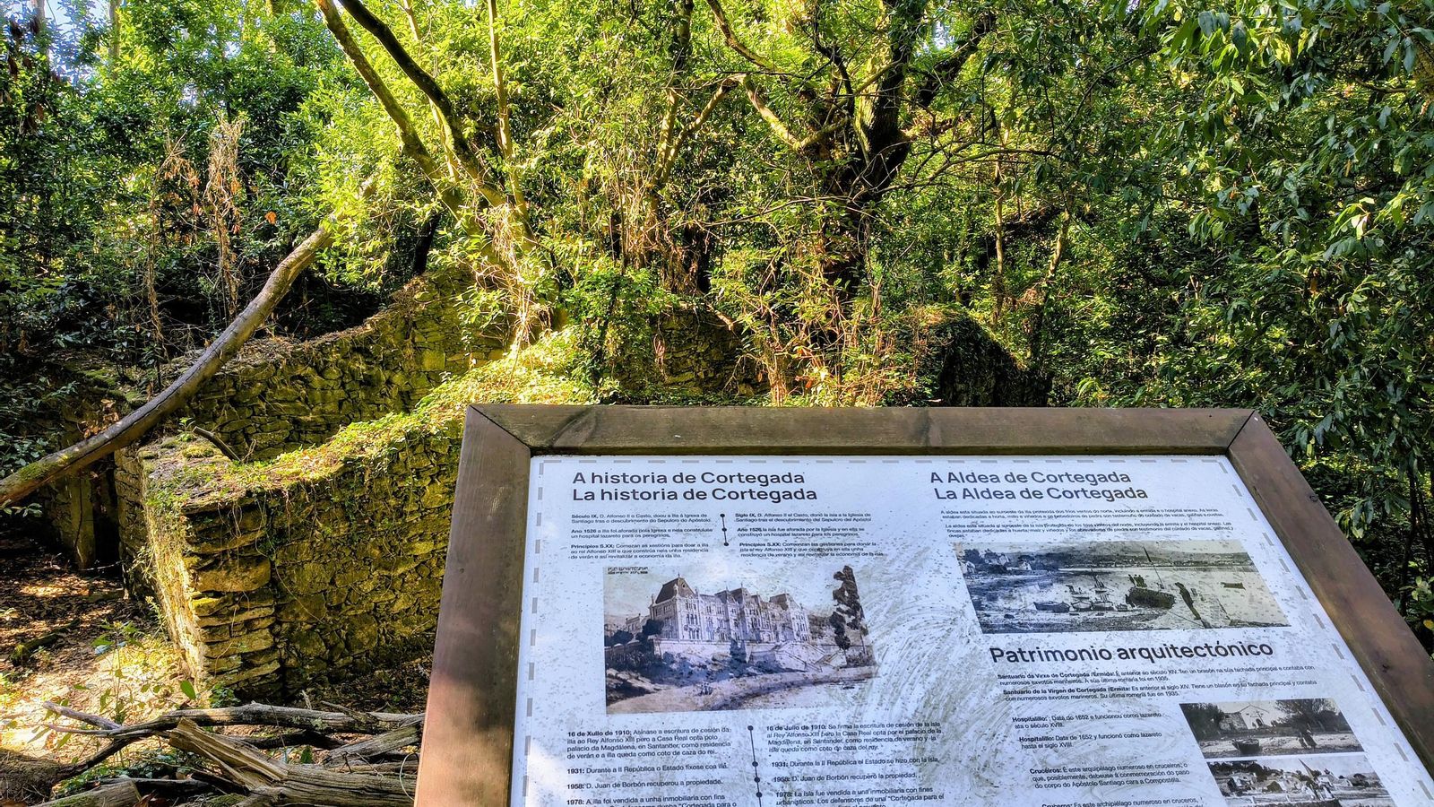 Parte de la aldea de Cortegada que será restaurada.