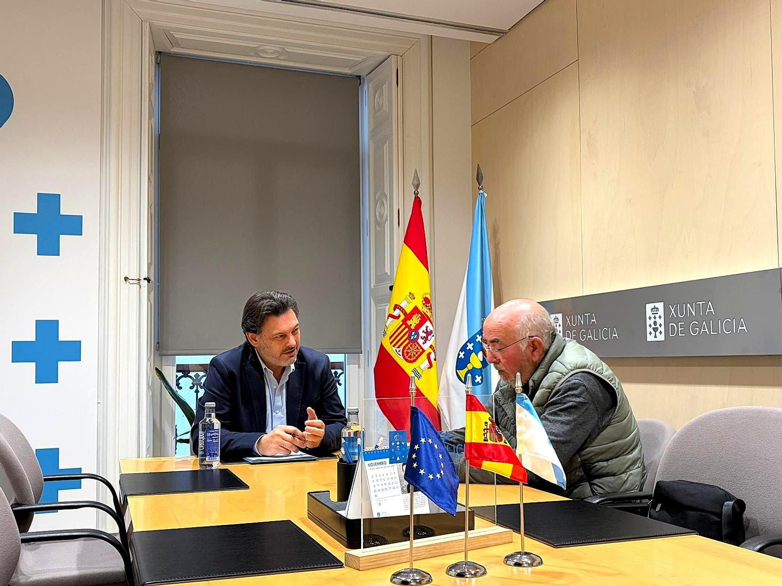 Encuentro de Miranda con Toxos e Xestas