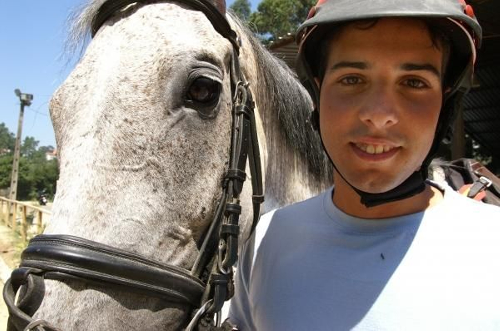 David Alonso y su yegua Nikita, pareja inseparable.